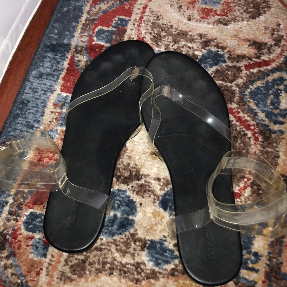 Forever 21 clear sandals